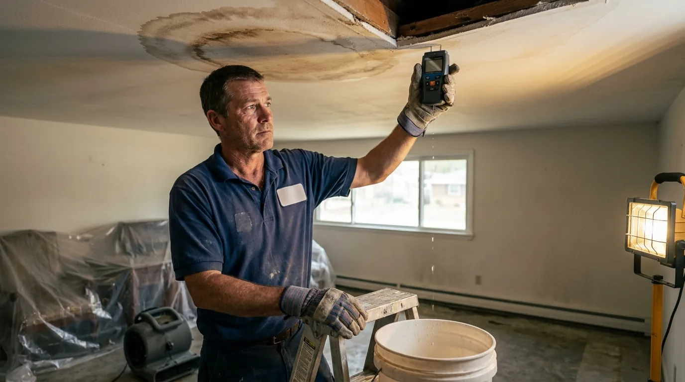 Roof Leak Cleanup and Repair in Saratoga Springs